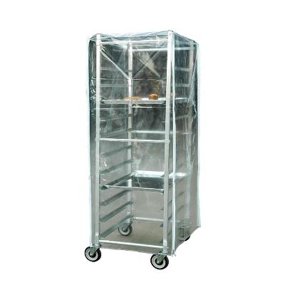 China Transparent plastic heavy duty cover for bakery racks for sale