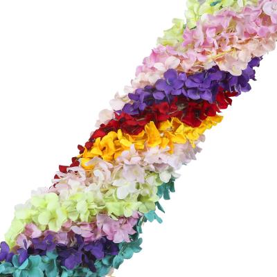 China Durable Decorative Garland Rose Purple Colorful Artificial Flowers Hanging Silk Wisteria Flower Vine Tree For Wedding Decor for sale