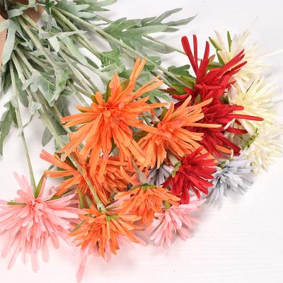 China Real Touch Fashional Artificial Flowers Crab Claw Chrysanthemum Flower Artificial Decor Flowers For Room Decoration for sale