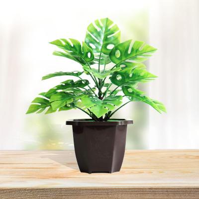 China Eco-friendly Factory Wholesale Potted Turtle Leaf Back Bonsai Artificial for sale