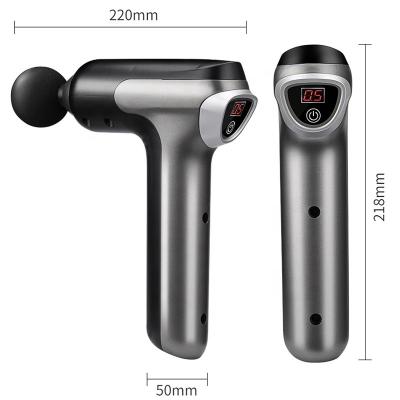 China Best Sports Dropshipping Sports Body Booster LCD Screen Cordless Handheld Electric Percussion Deep Tissue Vibration Body Muscle Massage Gun for sale