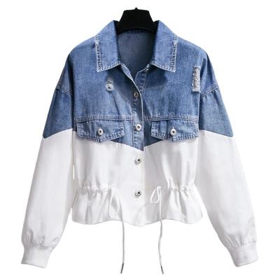 China Breathable Fashion Classic Quilted Denim Jacket for sale