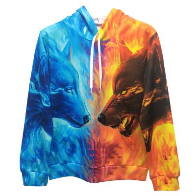 China 3D Printing Waterproof Digital Hoodie Loose Coat for sale