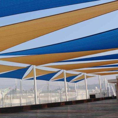 China 100% New HDPE UV Shade Sail Tent UV Blocking Outdoor Canopy And Temperature Resistance Durable Sun Shade Sail Agriculture Net for sale