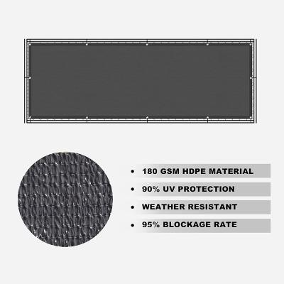 China 0.75*3M Outdoor Charcoal Color Patio Balcony Privacy Fence Screen for sale