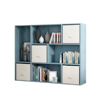 China Good Quality Modern Minimalist Modern Minimalist Bookcase With Fabric Drawer Storage For Home for sale