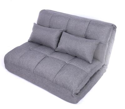 China Aesthetically Washable Adjustable Foldable Economy Sofa Bed with Two Pillows for Home for sale