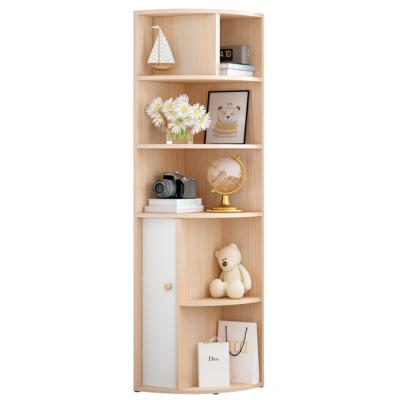 China Competitive Price Round Corner Bookcase Minimalism Handsome Bookcase Storage Cabinet for sale