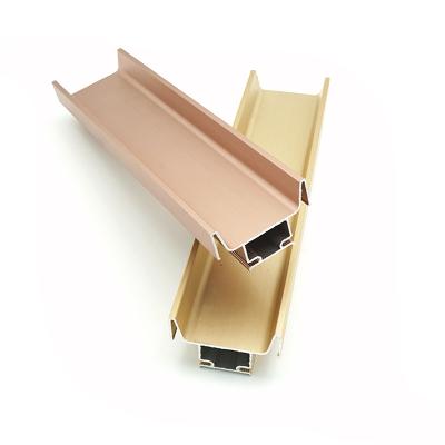 China Modern Hidden Anodized Aluminum Gola Handle Profiles Systems For Medium Low Sideboards With LED Factory In Stock for sale