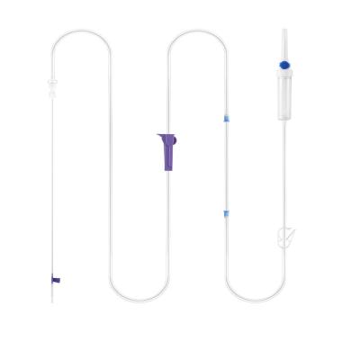 China Disposable Hospital Precision Infusion Set With Filter And Needle Conveying Infusion Device Transfusion Set for sale