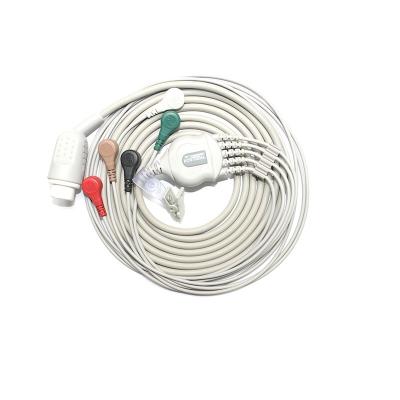 China China Manufacture Hospital Ecg Lead Wire One Piece 3 Piece Medical Advances Flash Ecg Cable for sale