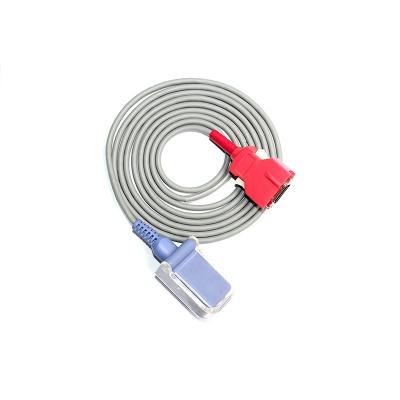 China Eco-friendly Reusable SpO2 Probe Healthcare Cable Hospital Spo2 Monitor Sensor Extension Cable for sale