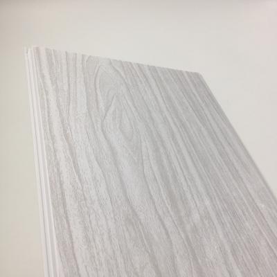 China Artistic PVC Ceiling Panel Bathroom Ceilings Hot Selling Light Color Wood Cladding for sale