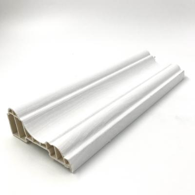 China Artistic Waterproof Plastic Skirting Ceilings 70mm PVC Board With Printed Color for sale