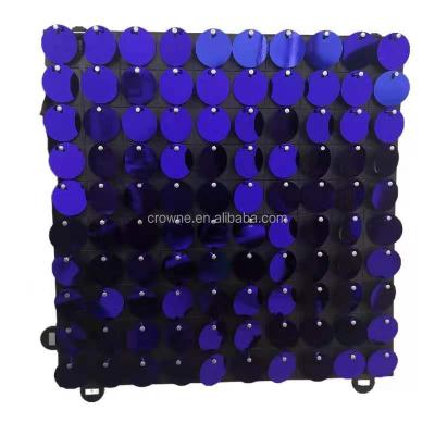 China No Fade Hot Sale Amazon Wedding Backdrop Shimmer Decorative Wall Colorful Sequin Panels for sale