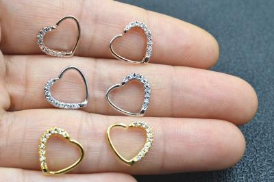 China Hot Sale Fashion Making Body Piercing Jewelery Heart Septum Clicker Nose Ring for sale