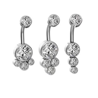 China Surgical Steel Body Piercing Jewelry Navel Ring Belly Ring 2021 new style 14G FASHION hot sales for sale