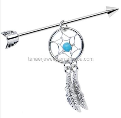 China Turquoise Dangerous Industrial Faux Dreamcatcher Barbell and Arrow for sale