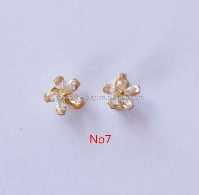 China 2017 Fashion New Arrival Gold Flower Dermal Anchor Jewelry Body Piercing Jewelry for sale