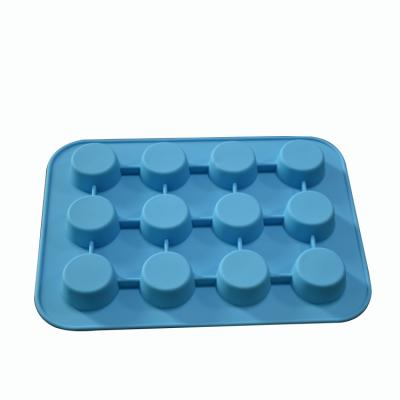 China Viable Customize Logo 12 Cavity Pop Moon Cake Bake Mold Silicone Cake Molds for sale