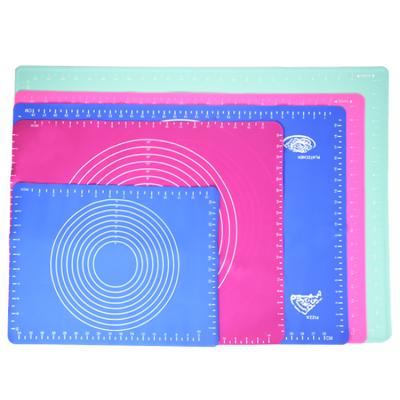 China Custom Paste Viable Mat Washable Folding Silicone Baking Mat With Measurements by Logo Printing Design Silicon Play for sale