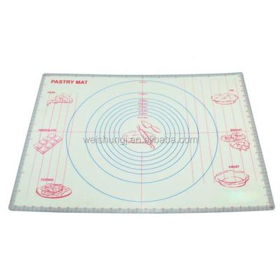 China High Quality Viable Silicone Pastry Mats Large Extra Thick Custom Baking Kneading Dough Mat With Measurements for sale