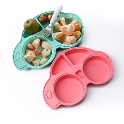 China Viable Suction Baby Snack Table Rubber Extra Kids Tray Silicone Placemat Plate For Toddlers for sale