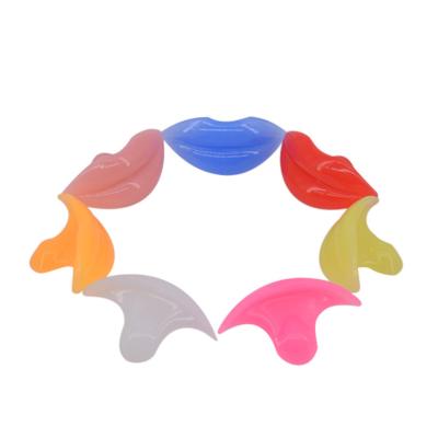 China Soft Toy BPA Free Lip Shape Soft Chew Toys Silicone Baby Teether Toy for sale