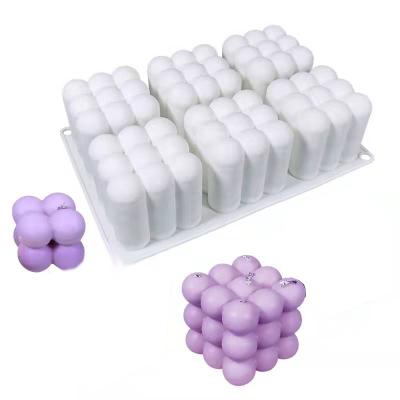 China Viable Silicone Resin Molds 3D Foam Molds Magic Cube Candle Molds for sale