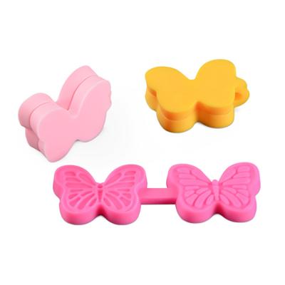 China Beautiful Viable Butterfly Lace Shape Silicone Fondant Mold Cake Decorating Maker Tools Fondant Molds for sale