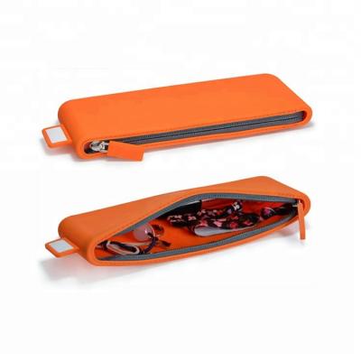 China Wholesale Anti-theft Silicone Pen Case Promotional Gift Storage Pen Bag Coin Wallet Cosmetic Bag for sale