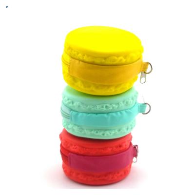 China NATIONAL Candy Color Kawaii Girls Key Chain Pocket Kids Change Wallet Mini Silicone Zipper Coin Purse Bag for sale