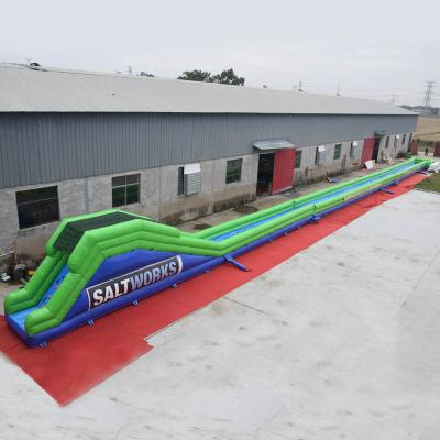 China 200ft long outdoor cheap inflatable water slide large commercial inflatable waterslide for sale