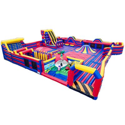 China Commercial World Largest Inflatable Theme Park Trampoline Indoor Outdoor Mobile Inflatable Amusement Parks For Sale for sale