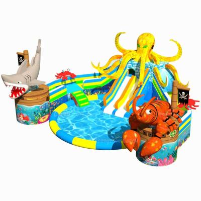 China New Design Sea World Theme Commercial Giant Inflatable Swimming Pool Water Park Outdoor Movable Inflatable Amusement Park For Sale for sale