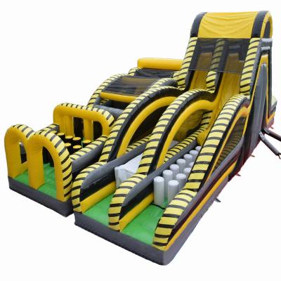 China Commercial Inflatable Atomic Nuclear Toxic Inflatable Course Kids Inflatable Obstacle Course Adult Cheap Commercial Inflatable Assault Course For Sale for sale