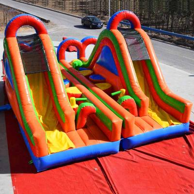 China Mini Commercial Indoor Outdoor Inflatable Obstacle Course For Kids for sale