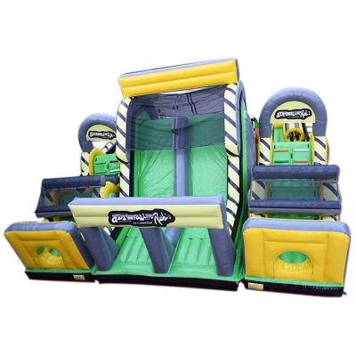 China Large Commercial Inflatable Outdoor Inflatable Fairway Inflatable Kid's Playground Kids Rush Adrenaline Challenge Inflatable Challenge Game for sale