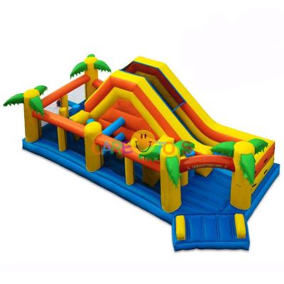 China Commercial Rainforest Inflatable Obstacle Course for sale