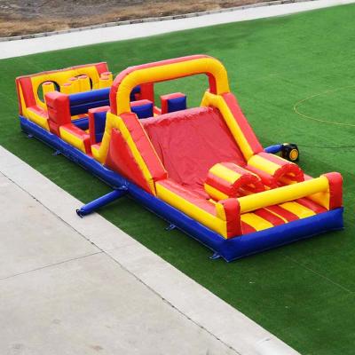 China 7 Elements Obstacle Assault Challenge Game Commercial Inflatable Obstacle Course For Kids for sale