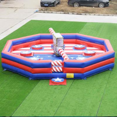 China Commercial Theme Custom Total Wipeout Inflatable American Flag Fusion Inflatable Game for sale