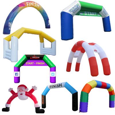 China Custom Wholesale Cheap Commercial Inflatable Arch Inflatable Arch Start Finish Line For Sale for sale