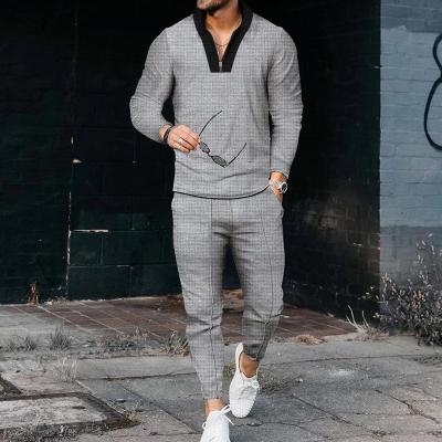 China RTS XH QUICK DRY Men Sport Sets Long Sleeve Spliced ​​1/4 Collar Zipper Casual Gear Half Fashion Quarter Zipper for sale