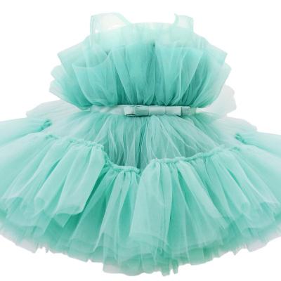 China 2024 Sleeveless Bow Knot Summer Children Princess Dress Kids Sequin Dress Breathable Tow Girls Party Wedding Dress for sale