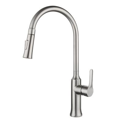 China Modern Commercial Kitchen Faucets With Pull Down Sprayer Kitchen Mixer Tap Kitchen Faucets for sale