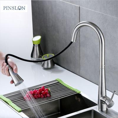 China Pull Out Spray Kitchen Faucet Pull Out Kitchen Mixer Tap Lavamanos Para Grifos Batarya Musluk Toti No Rust for sale