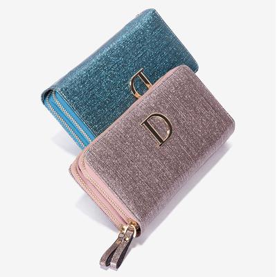 China New Fashion Ladies Wallet China Factory Direct Waterproof Multifunctional Leather Zipper Wallet Coin Purse for sale