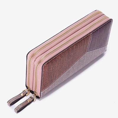 China New Fashion High Quality Waterproof Custom Logo Zipper Wallet and Mini Wallet Women Long Wallet for sale