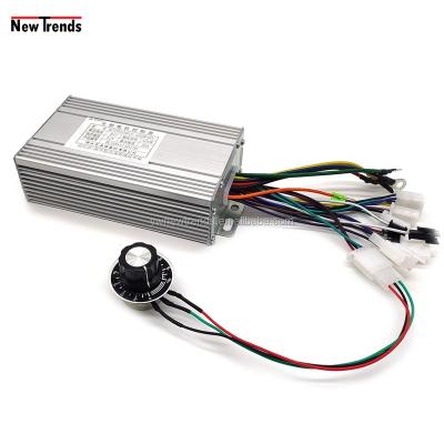 China Amusement Equipment Modification Gear 750W 48V 60V DC Motor Constant Speed ​​Controller Rotation Brushless Regulator Controller With Speed ​​Knob for sale