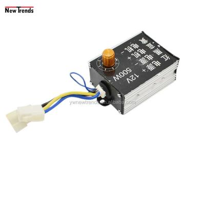 China Brush DC Motor Customized Fertilizer Spreader 12V/24V 500W DC Regulator Motor Speed ​​Controller With Constant Speed ​​Knob for sale